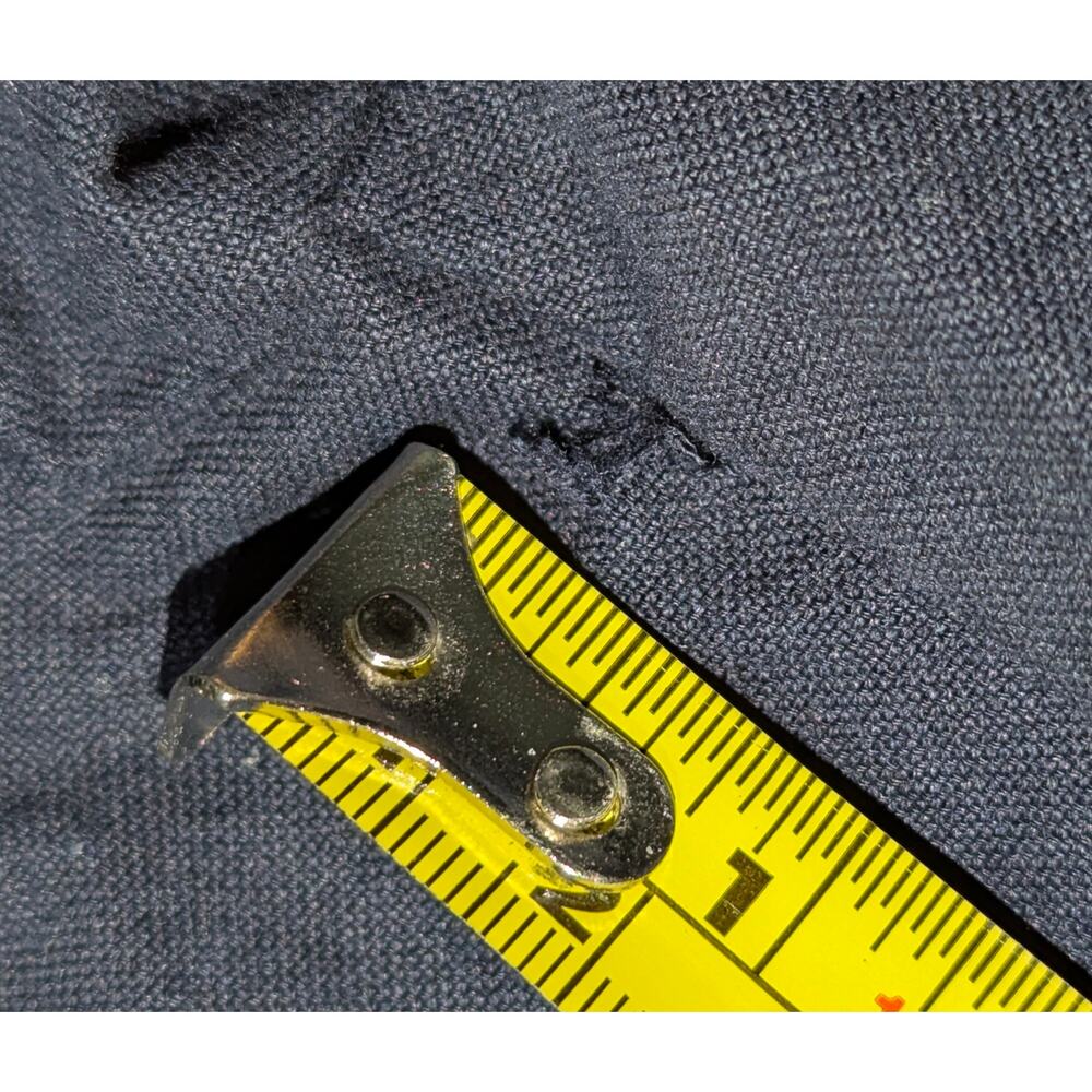 Tuckernuck Pomander Place Shirt Dress Womens XS Navy Cotton 3/4 Sleeve Shift New - Picture 12 of 16